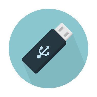USB flash sürücü simgesini, basit vektör çizim