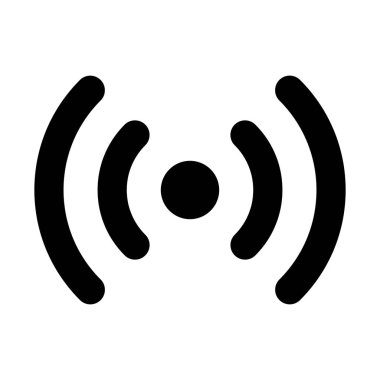 Hücresel telekomünikasyon teknolojisi simgesi, basit vektör çizim