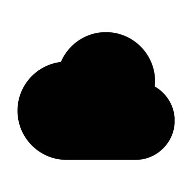 Online bulut yedekleme hizmeti basit vektör çizim