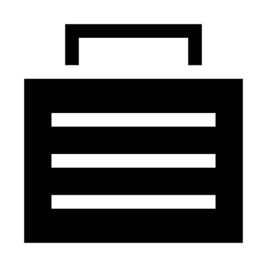 Portföy durum simgesi, basit vektör çizim