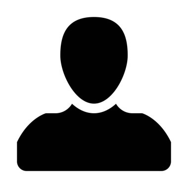 gizemli Kullanıcı simgesi, basit vektör çizim