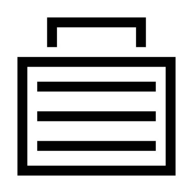 işadamı evrak simgesini, basit vektör çizim