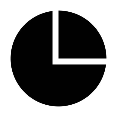 pasta grafik simgesini, basit vektör çizim