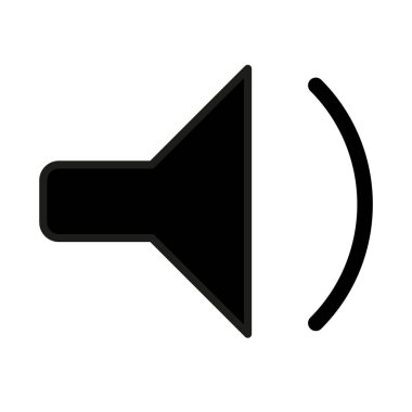 Basit vektör düşük ses simgesinin resmi