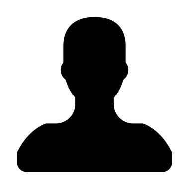 Adsız Kullanıcı simgesi, basit vektör çizim