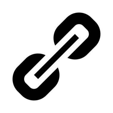 Web bağlantı ya da köprü simgesi, basit vektör çizim