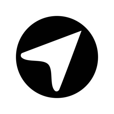 Gps konum veya pozisyon basit vektör çizim