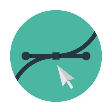 vektör yol simgesi, basit vektör çizim