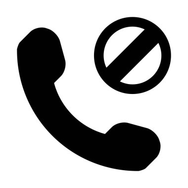 Telefon ağ bloke, basit vektör çizim