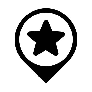 En iyi duruma getirme PIN simgesi yerleştir, basit vektör çizim