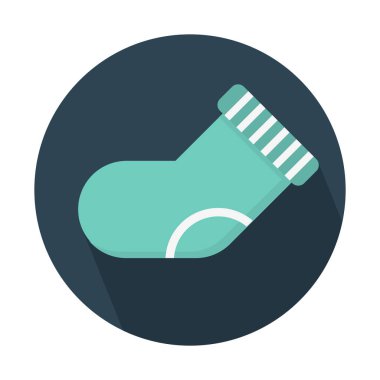 Çorap, giyim öğesi simgesini, basit vektör çizim