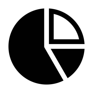 Daire grafiği basit vektör çizim