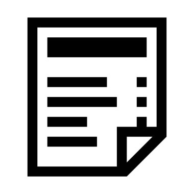 Toplam miktar alış irsaliyesi simgesi, basit vektör çizim