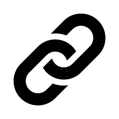 Zincir ve bağlantı bina simgesini, basit vektör çizim