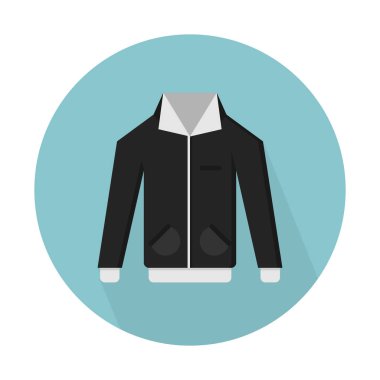 Trendy şık ceket simgesi, basit vektör çizim