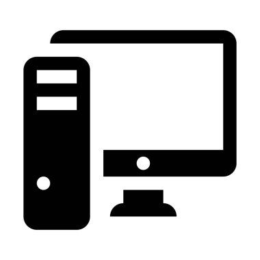 Bilgisayar simgesi, basit vektör illüstrasyonu