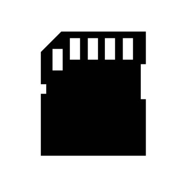 güvenli dijital kart simgesi, basit vektör çizim