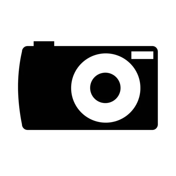Ikona Digitálního Fotoaparátu Jednoduché Vektorové Ilustrace — Stockový vektor