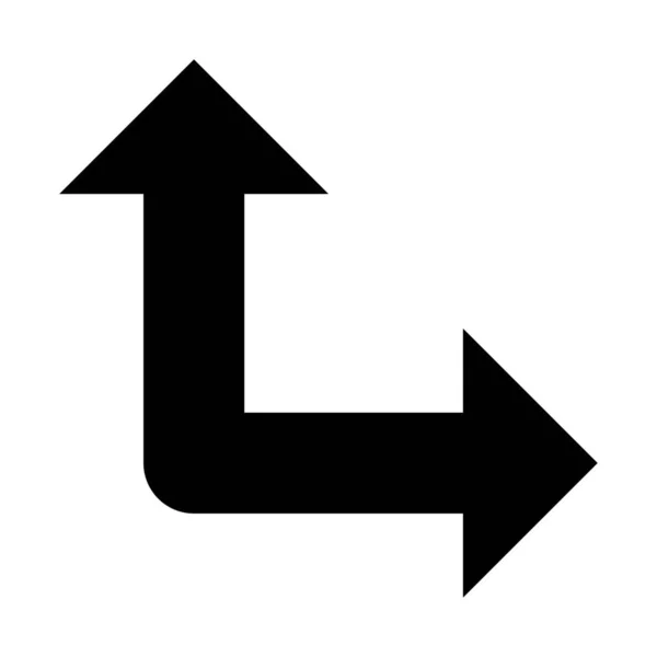Symbol Beide Richtungen Einfache Vektorillustration — Stockvektor