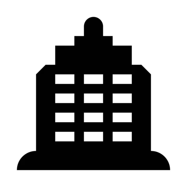 Stadt Turm Gebäude Symbol Einfache Vektorillustration — Stockvektor