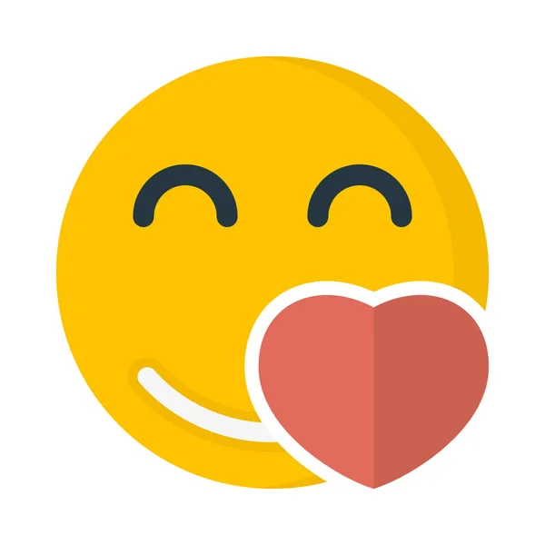 Amor Icono Emoji Ilustración Vectorial Simple — Archivo Imágenes Vectoriales