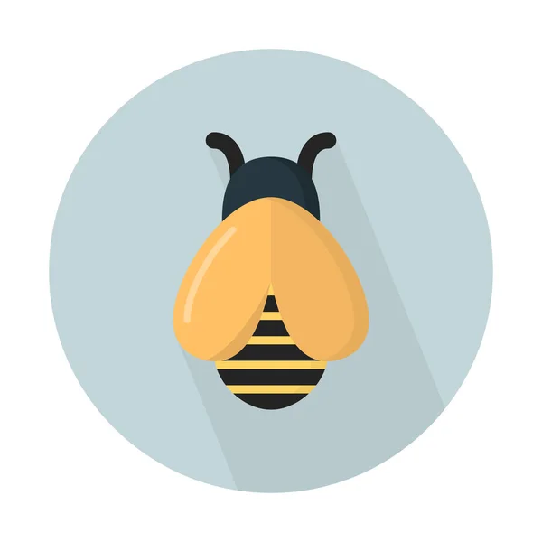 Bee Flying Insect Icon Simple Vector Illustration — Stock Vector