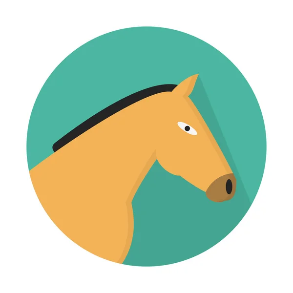 Лошадь Икона Простая Векторная Иллюстрация — стоковый вектор