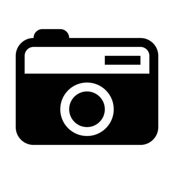 Ícone Câmera Digital Avançado Ilustração Vetorial Simples — Vetor de Stock