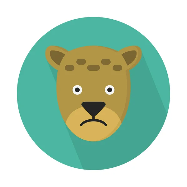 Gepard Ikony Jednoduché Vektorové Ilustrace — Stockový vektor