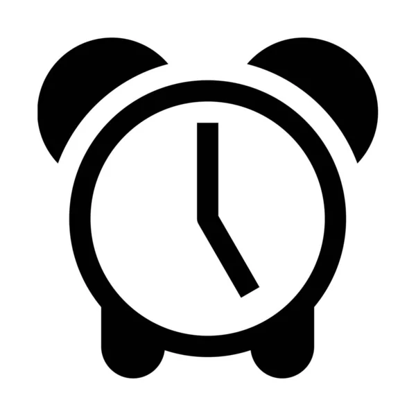 Icono Del Reloj Despertador Ilustración Vector Simple — Vector de stock