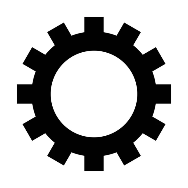 Dente Engrenado Fix Reparação Ilustração Vetorial Simples — Vetor de Stock