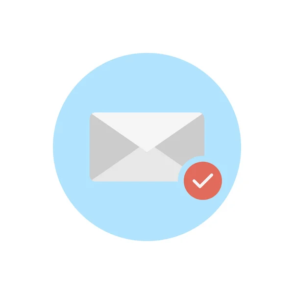 Email Check Icon Simple Vector Illustration — Stock Vector