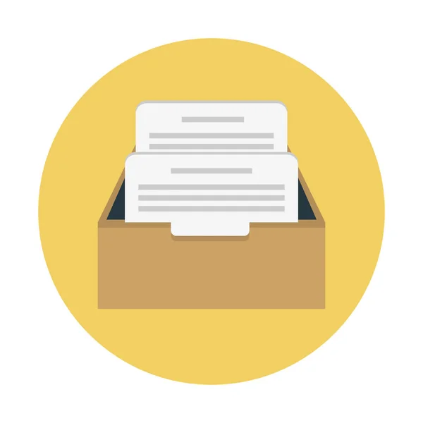Documents Archive Storage Icon Simple Vector Illustration — Stock Vector