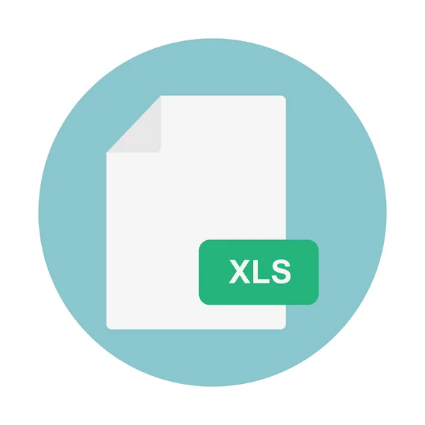 Xls File Format Icon Simple Vector Illustration — Stock Vector