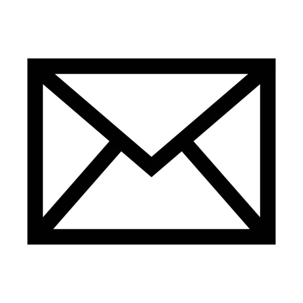 Pictogram Mail Postvak Communicatie Eenvoudige Vectorillustratie — Stockvector