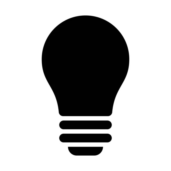 Ícone Lâmpada Conservação Energia Ilustração Vetorial Simples — Vetor de Stock