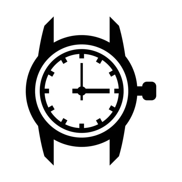 Analog Wristwatch Icon Simple Vector Illustration — Stock Vector