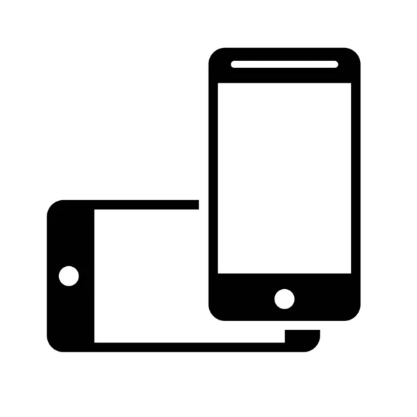 Liggende Staande Modus Telefoonpictogram Eenvoudige Vectorillustratie — Stockvector