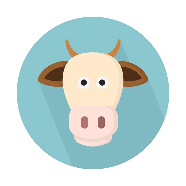 Kráva Ikony Jednoduché Vektorové Ilustrace — Stockový vektor
