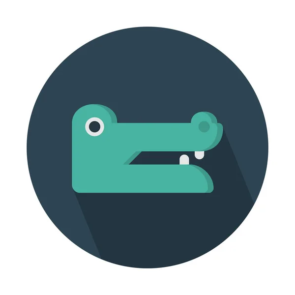 Krokodil Symbol Für Aquatische Reptilien Einfache Vektorillustration — Stockvektor