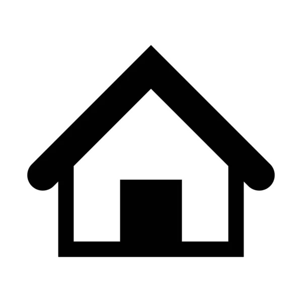 Inicio Lugar Residencial Icono Simple Ilustración Vectorial — Archivo Imágenes Vectoriales