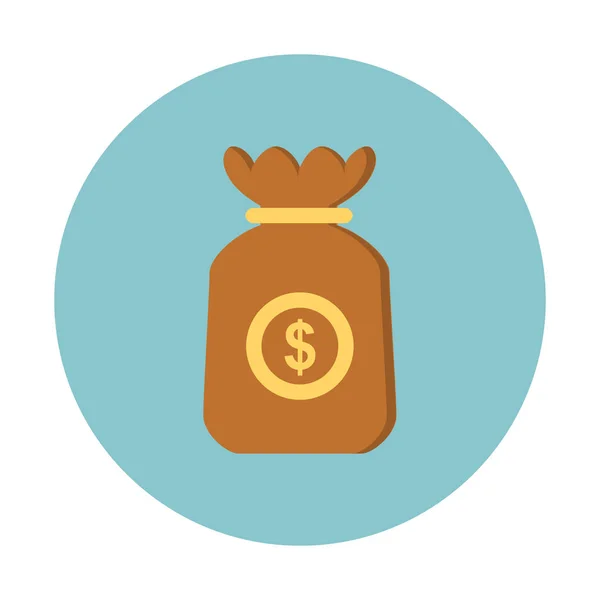 Money Bag Icon Simple Vector Illustration — Stock Vector