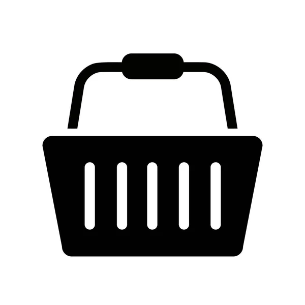 Simple Vector Illustration Icon Basket Handle — Stock Vector