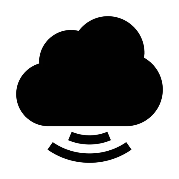Illustrazione Vettoriale Del Servizio Cloud Wireless — Vettoriale Stock