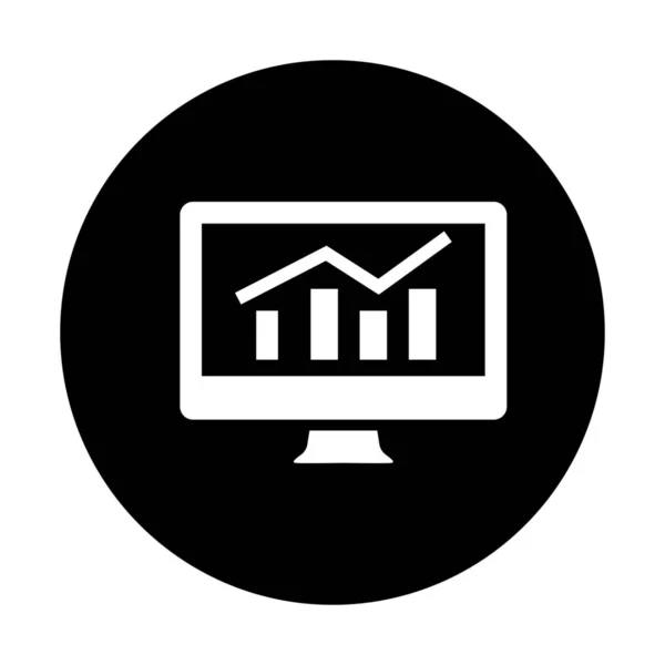 Digitální Průzkum Trhu Ikona Jednoduché Vektorové Ilustrace — Stockový vektor