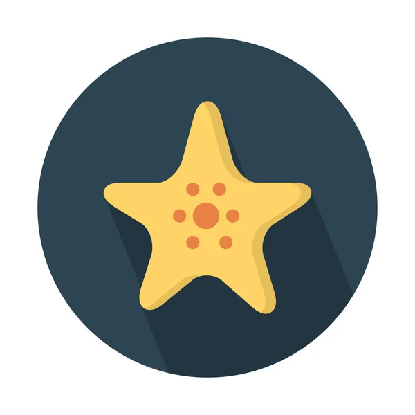 Значок Морской Звезды Морской Звезды Простая Векторная Иллюстрация — стоковый вектор