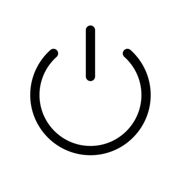 Schalter Symbol Ein Und Ausschalten Einfache Vektordarstellung — Stockvektor