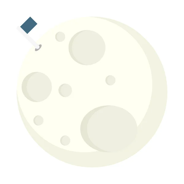 Mond Symbol Einfache Vektorillustration — Stockvektor