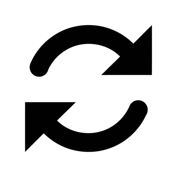 Refresh Symbol Schleifenpfeil Symbol Einfache Vektorillustration — Stockvektor