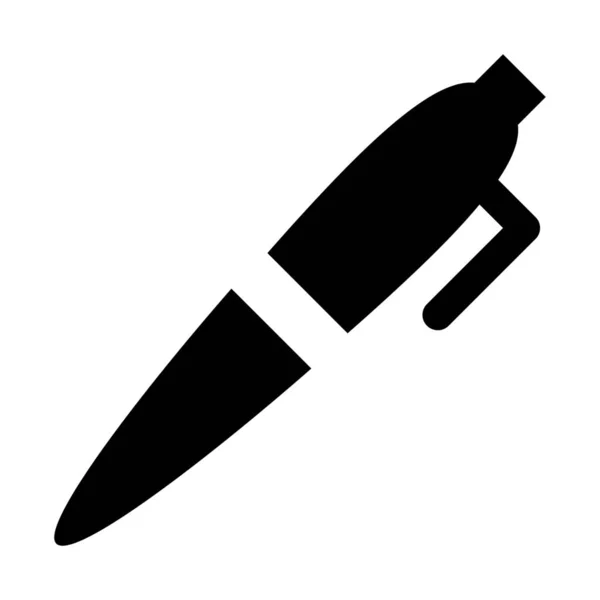 Kugelschreiber Symbol Einfache Vektorillustration — Stockvektor